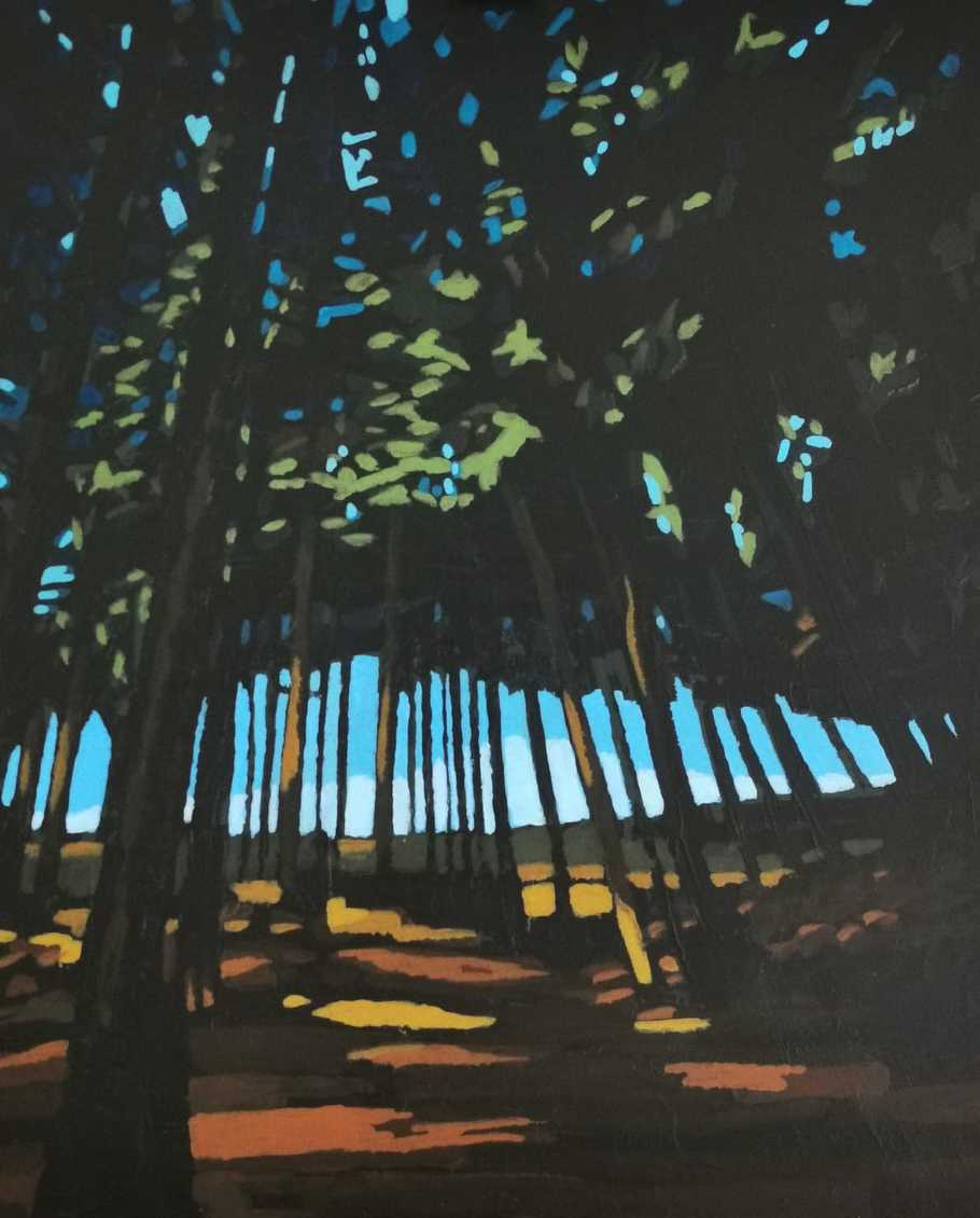 Idless woods - Acrylic painting